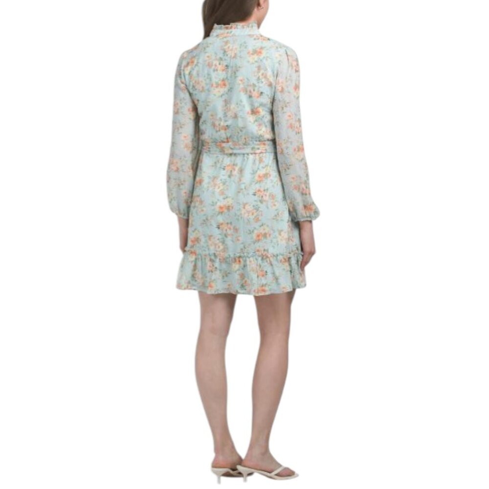 JOIE Chiffon Ruffle Tiered Mini Dress - Picture 2 of 6
